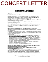 Concert Letter
